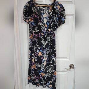 Floral Wrap dress